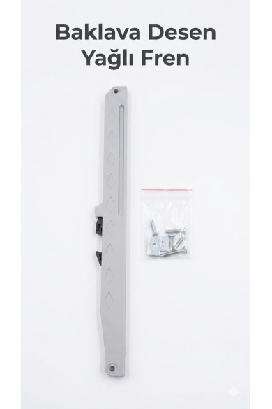 Tek Kapak Sürgü Dolap Fren Mekanizması – 2’li Set (Yağlı Sistem, Sessiz Kapanma)