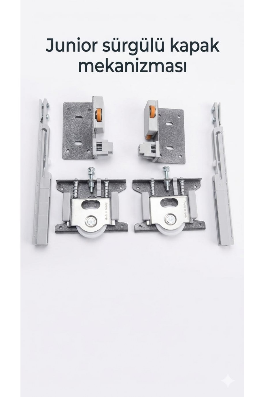 Junior Sürgülü Kapak Mekanizması (Dolap Kapı Ray Sistemi)